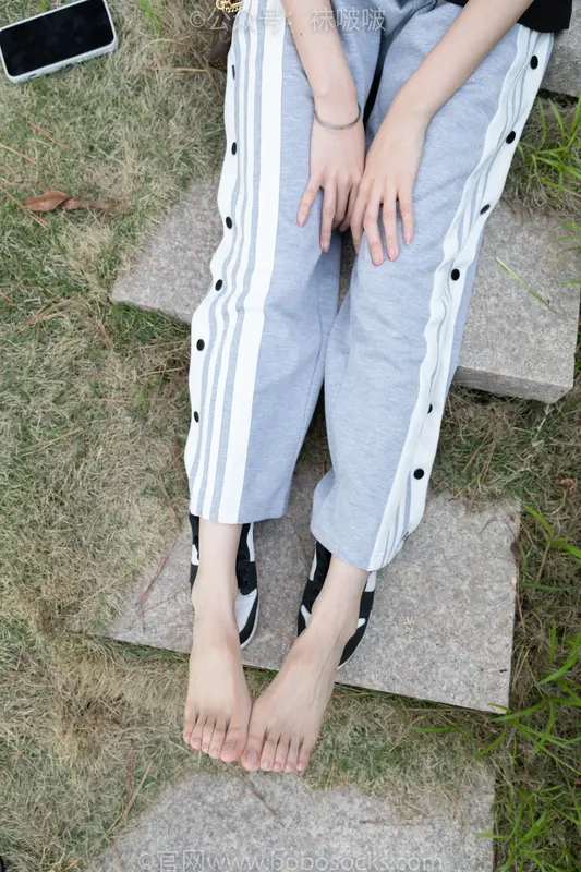 [BoBoSocks袜啵啵]NO.023 稚予-AJ、白色短棉袜、裸足 - BoBoSocks袜啵啵